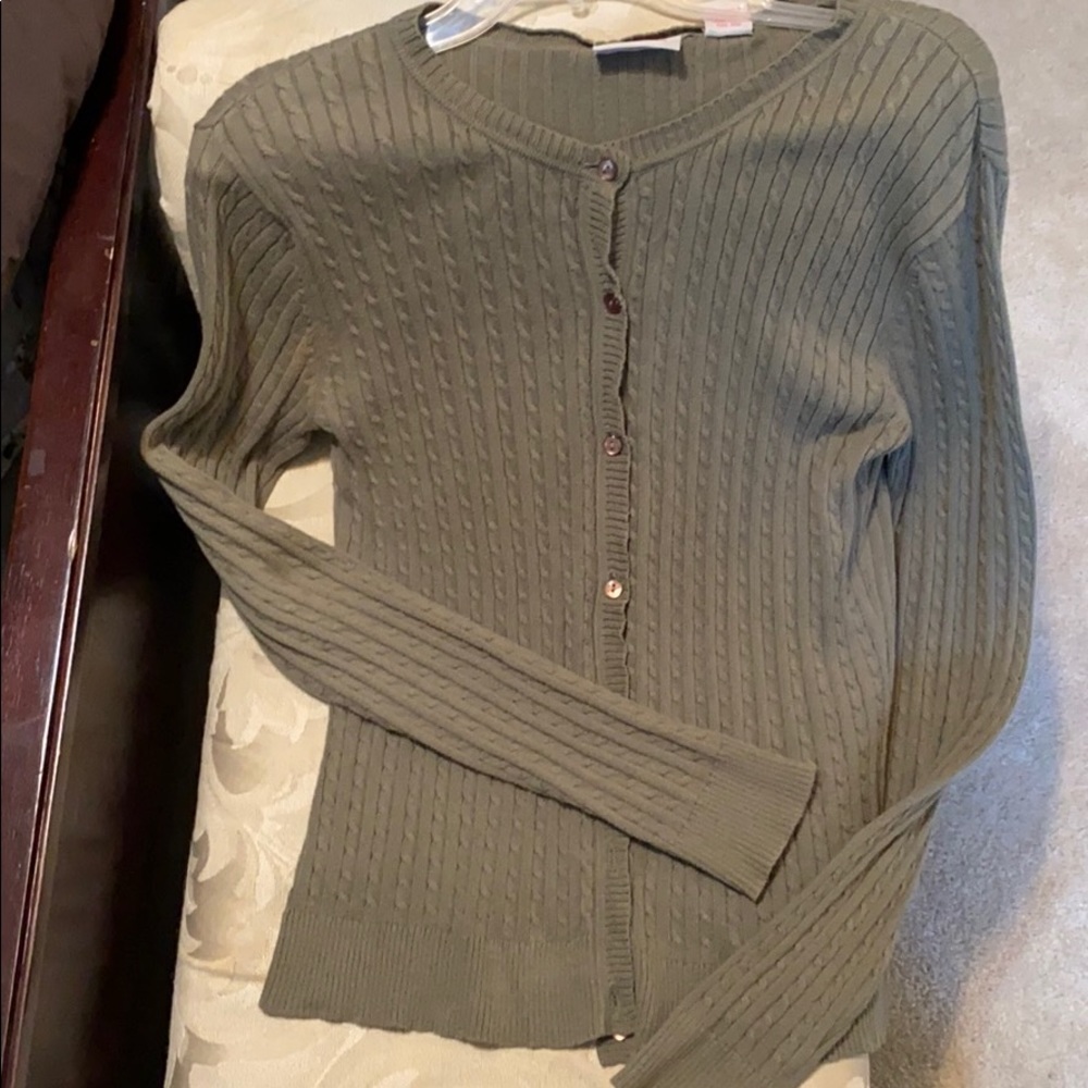Cotton Cable knit Cardigan